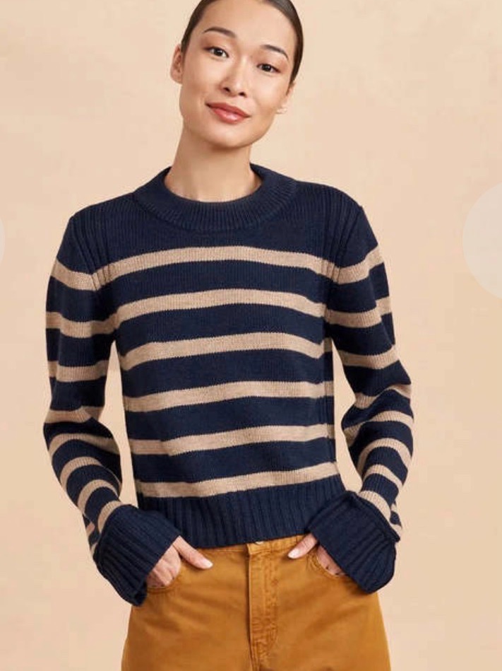 La Ligne Jack Sweater Navy/Camel